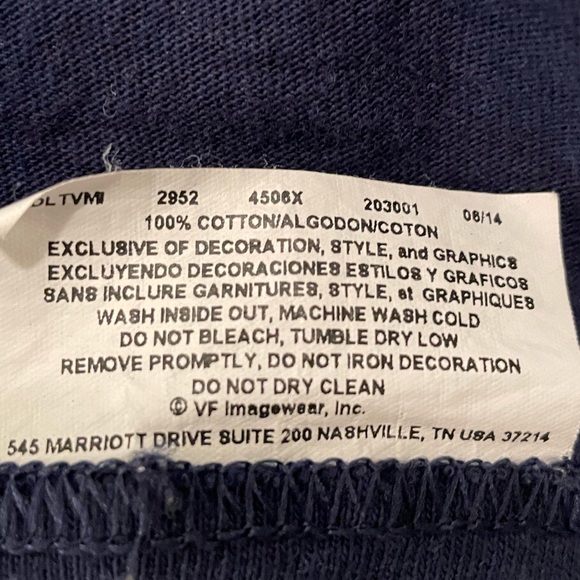 Navy Houston Astros Short Sleeve T-shirt, sz S - Picture 4 of 5